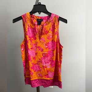 Rachel Pink and Orange Floral Blouse
